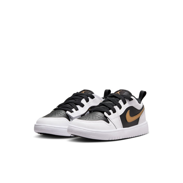 Jordan - Boy - PS Jordan 1 Low Alt - White/Metallic Gold/Black