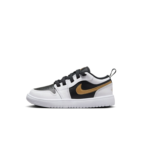 Jordan - Boy - PS Jordan 1 Low Alt - White/Metallic Gold/Black