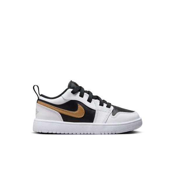 Jordan - Boy - PS Jordan 1 Low Alt - White/Metallic Gold/Black