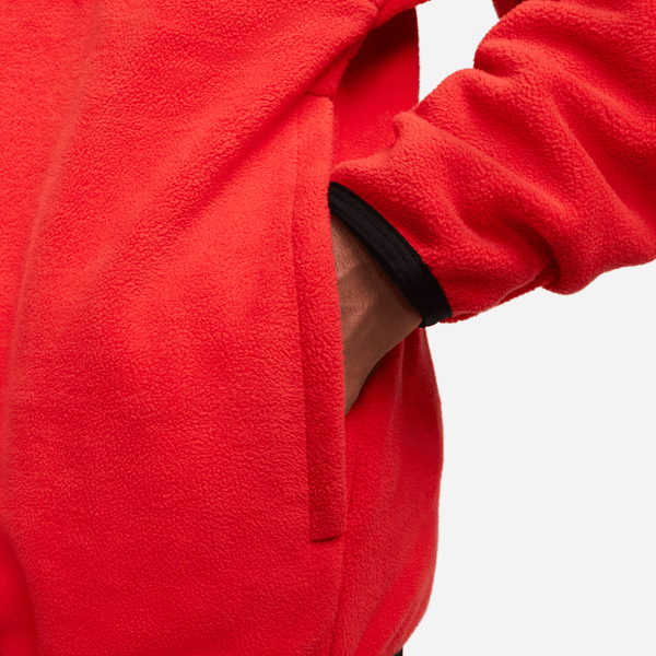 Nike - Men - Fleece Half-Zip Pullover - Univeristy Red/Black