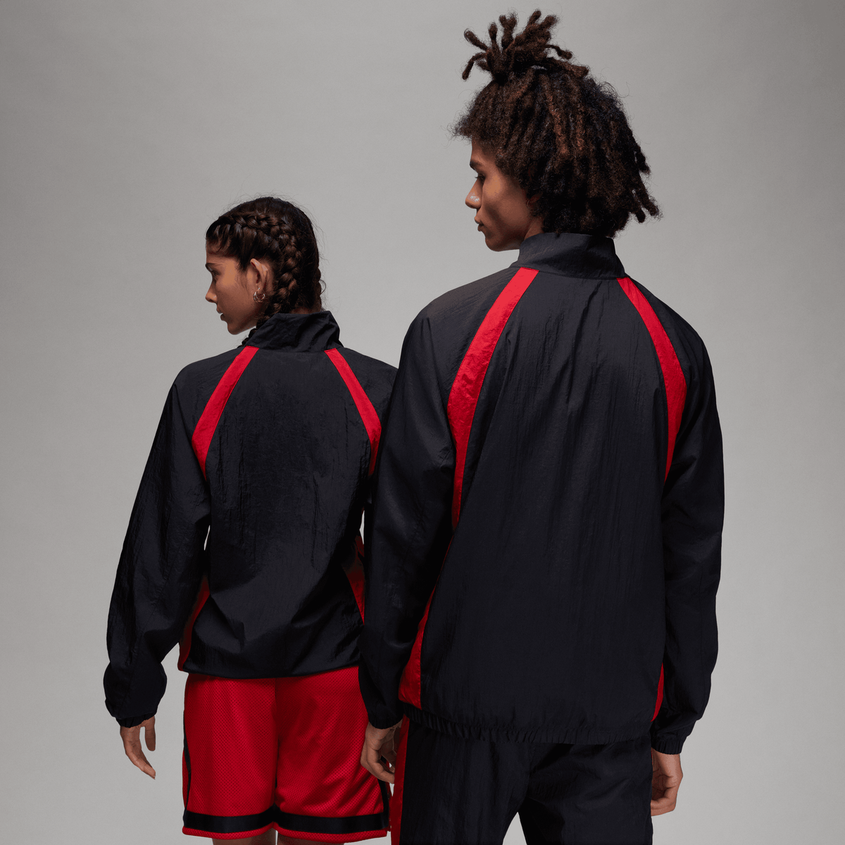 Jordan - Men - Sports Jam Warm-Up Jacket - Black/Gym Red – Nohble Jordan - Men - Sports Jam Warm-Up Jacket - Black/Gym Red – Nohble