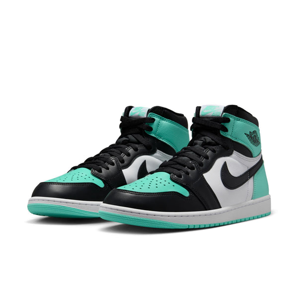 Jordan - Men - Retro 1 High OG - White/Black/Green Glow