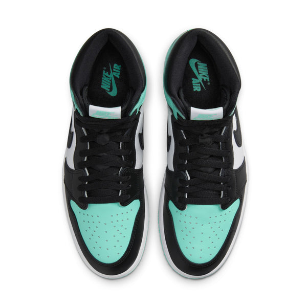 Jordan - Men - Retro 1 High OG - White/Black/Green Glow