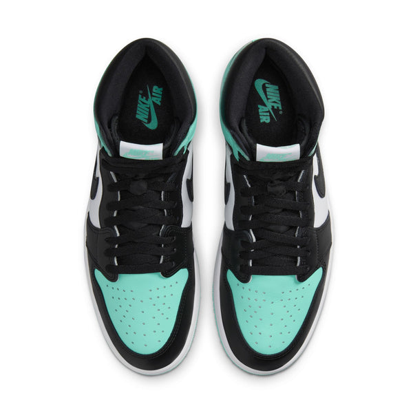 Jordan - Men - Retro 1 High OG - White/Black/Green Glow - Release