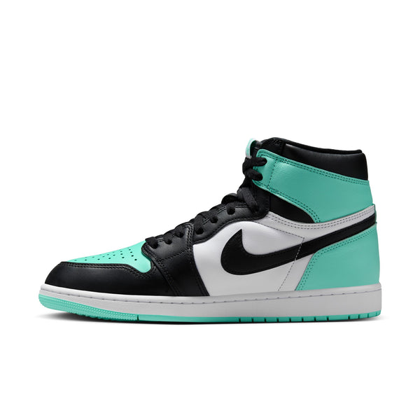 Jordan - Men - Retro 1 High OG - White/Black/Green Glow