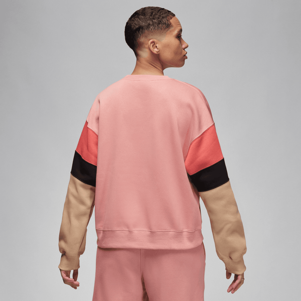 Jordan - Women - Brooklyn Fleece Crewneck - Red Stardust/Desert/White
