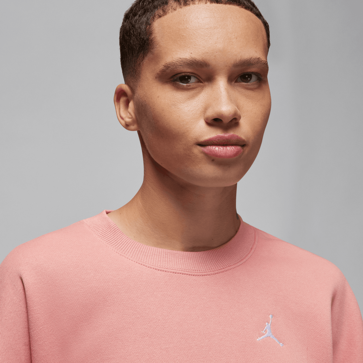 Jordan - Women - Brooklyn Fleece Crewneck - Red Stardust/Desert