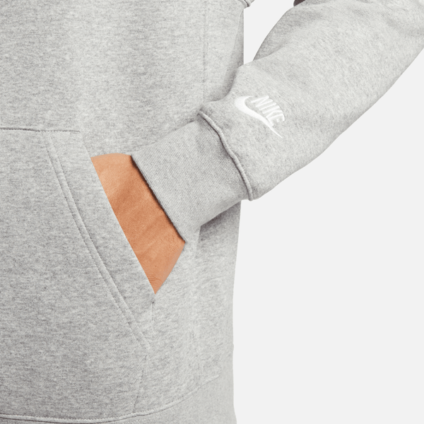 Nike - Men - Embroidered Logo Pullover Hoodie - Grey/Multi-Color