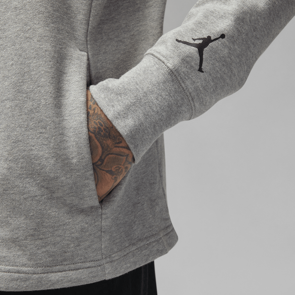 Jordan - Men - Graphic Fleece Pullover - Grey/Black/White