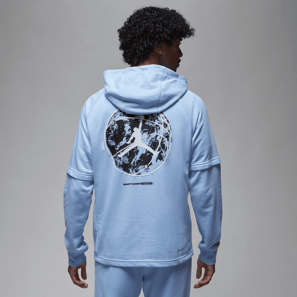 Jordan - Men - Graphic Fleece Pullover - Royal Tint/Black/White