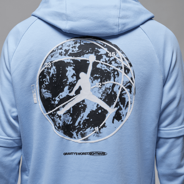 Jordan - Men - Graphic Fleece Pullover - Royal Tint/Black/White