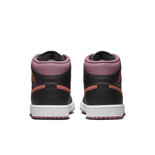 Jordan - Men - Air Jordan 1 Mid SE - Black/Orange/Mauve/White