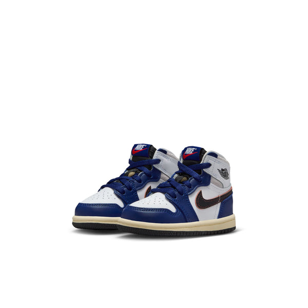 Jordan - Boy - TD Retro 1 High OG - White/Black/Grey/Royal Blue