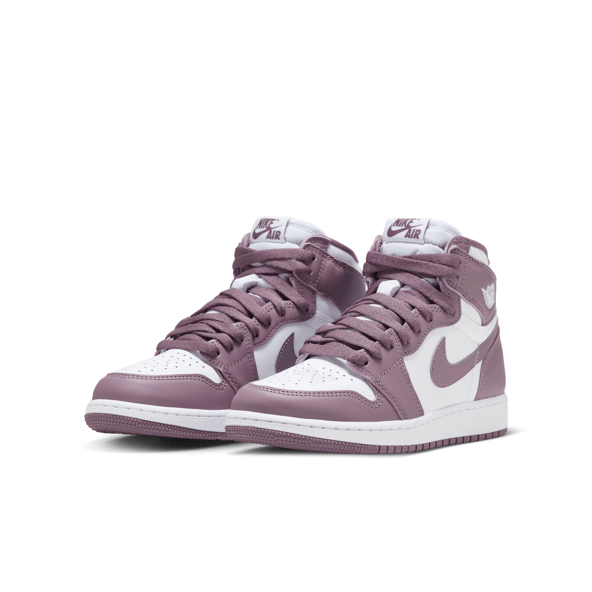 Jordan - Boy - GS Air Jordan 1 High OG - White/Mauve – Nohble