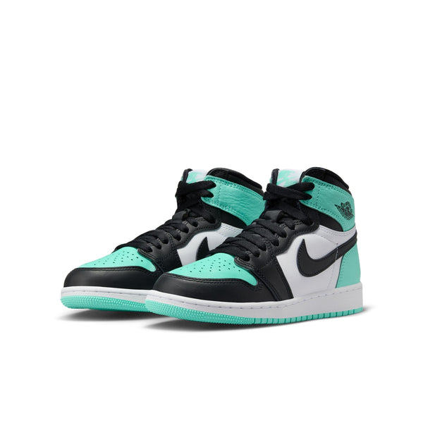 Jordan - Boy - GS Air Jordan 1 High OG - White/Black/Green Glow - Release