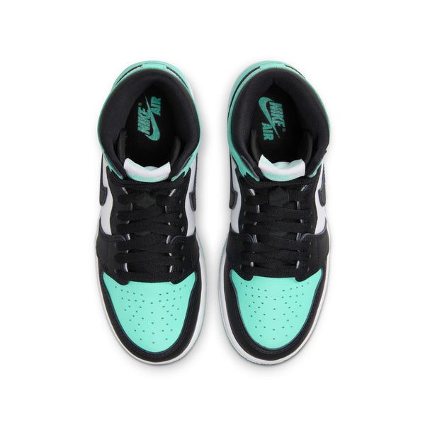 Jordan - Boy - GS Air Jordan 1 High OG - White/Black/Green Glow - Release