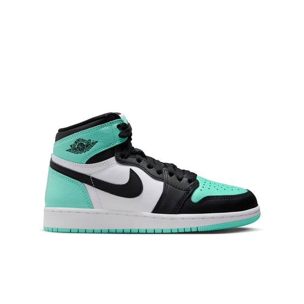 Jordan - Boy - GS Air Jordan 1 High OG - White/Black/Green Glow - Release