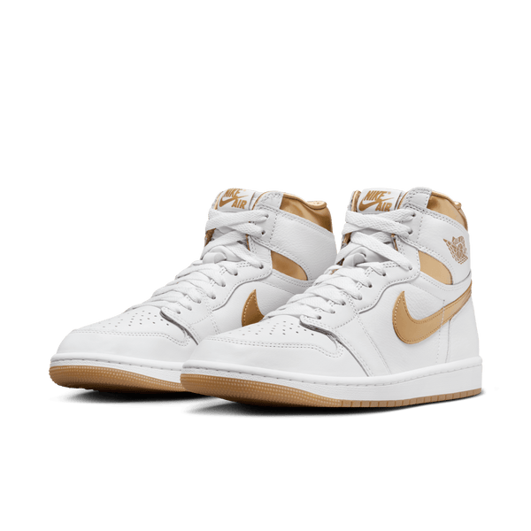 Jordan - Women - Retro 1 High OG - White/Metallic Gold/Light Brown
