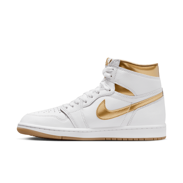 Jordan - Women - Retro 1 High OG - White/Metallic Gold/Light Brown
