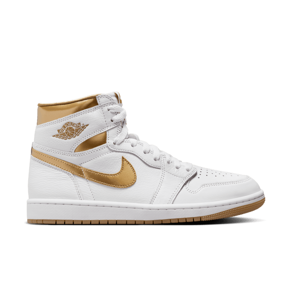 Jordan - Women - Retro 1 High OG - White/Metallic Gold/Light Brown