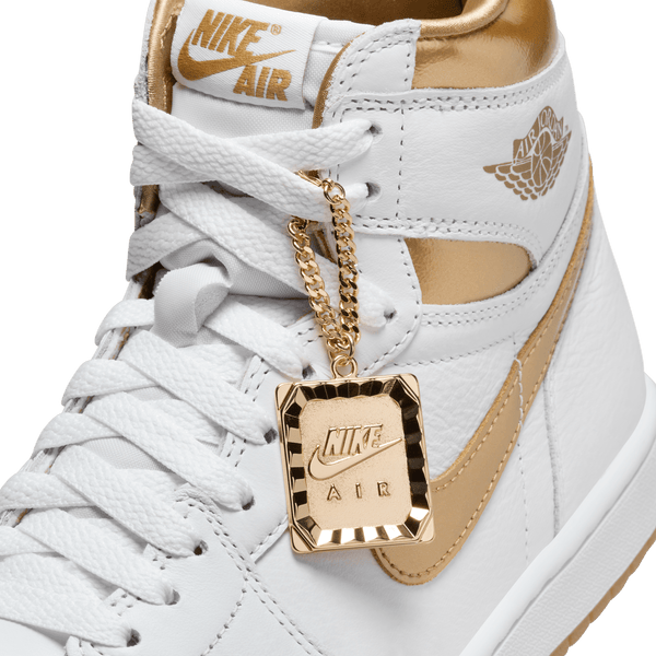 Jordan - Women - Retro 1 High OG - White/Metallic Gold/Light Brown