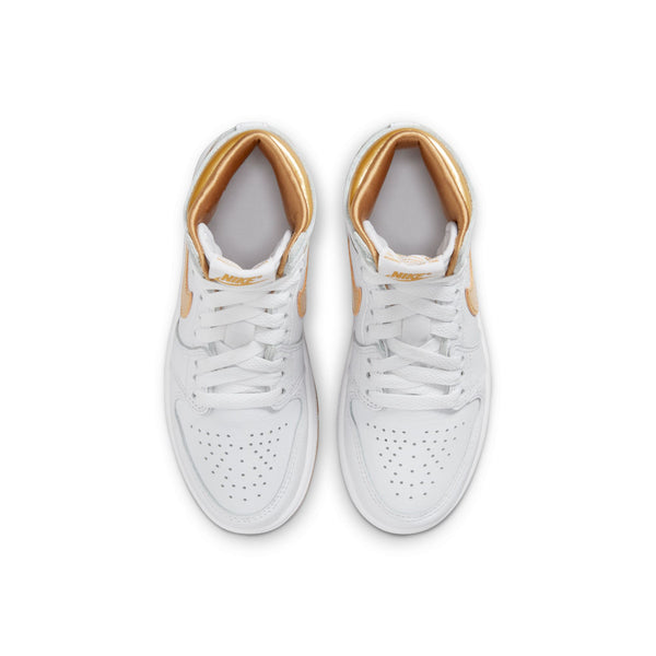 Jordan - Girl - PS Retro 1 High OG - White/Metallic Gold/Light Brown