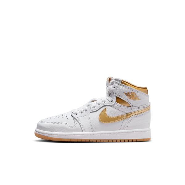 Jordan - Girl - PS Retro 1 High OG - White/Metallic Gold/Light Brown