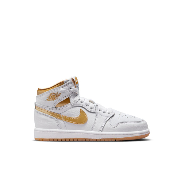 Jordan - Girl - PS Retro 1 High OG - White/Metallic Gold/Light Brown
