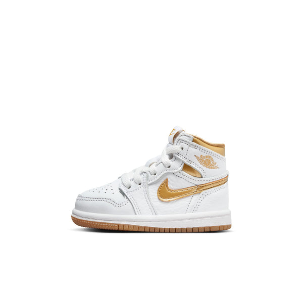 Jordan - Girl - TD Air Jordan 1 Retro High OG - White/Metallic Gold/Light Brown