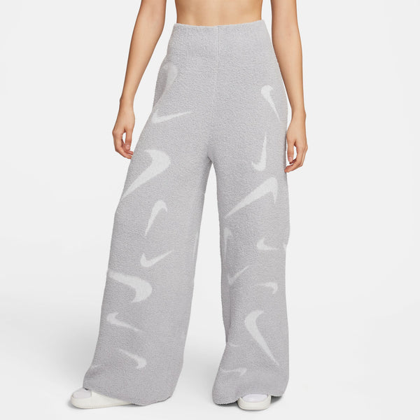 Nike - Women - Cozy Logo Printed Knit Sweatpant - Smoke Grey/Photon Dust