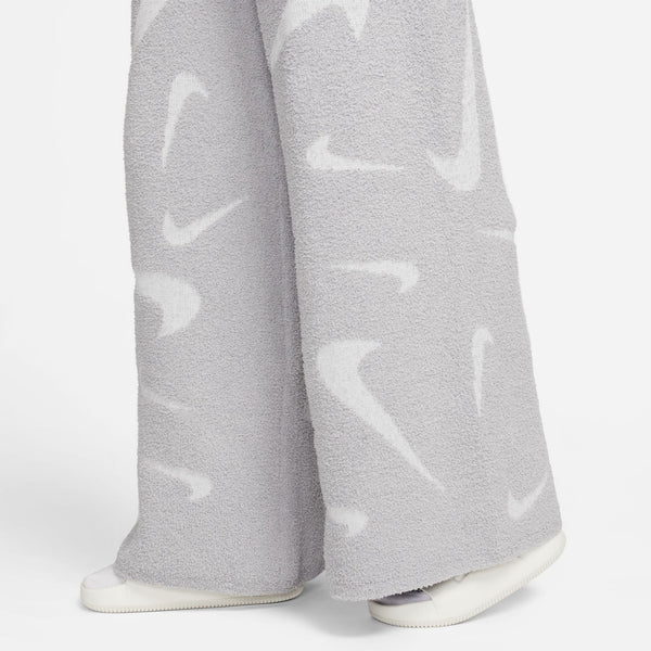 Nike - Women - Cozy Logo Printed Knit Sweatpant - Smoke Grey/Photon Dust