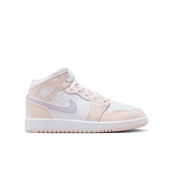 Jordan - Girl - GS Air Jordan 1 Mid - Pink Wash/Violet