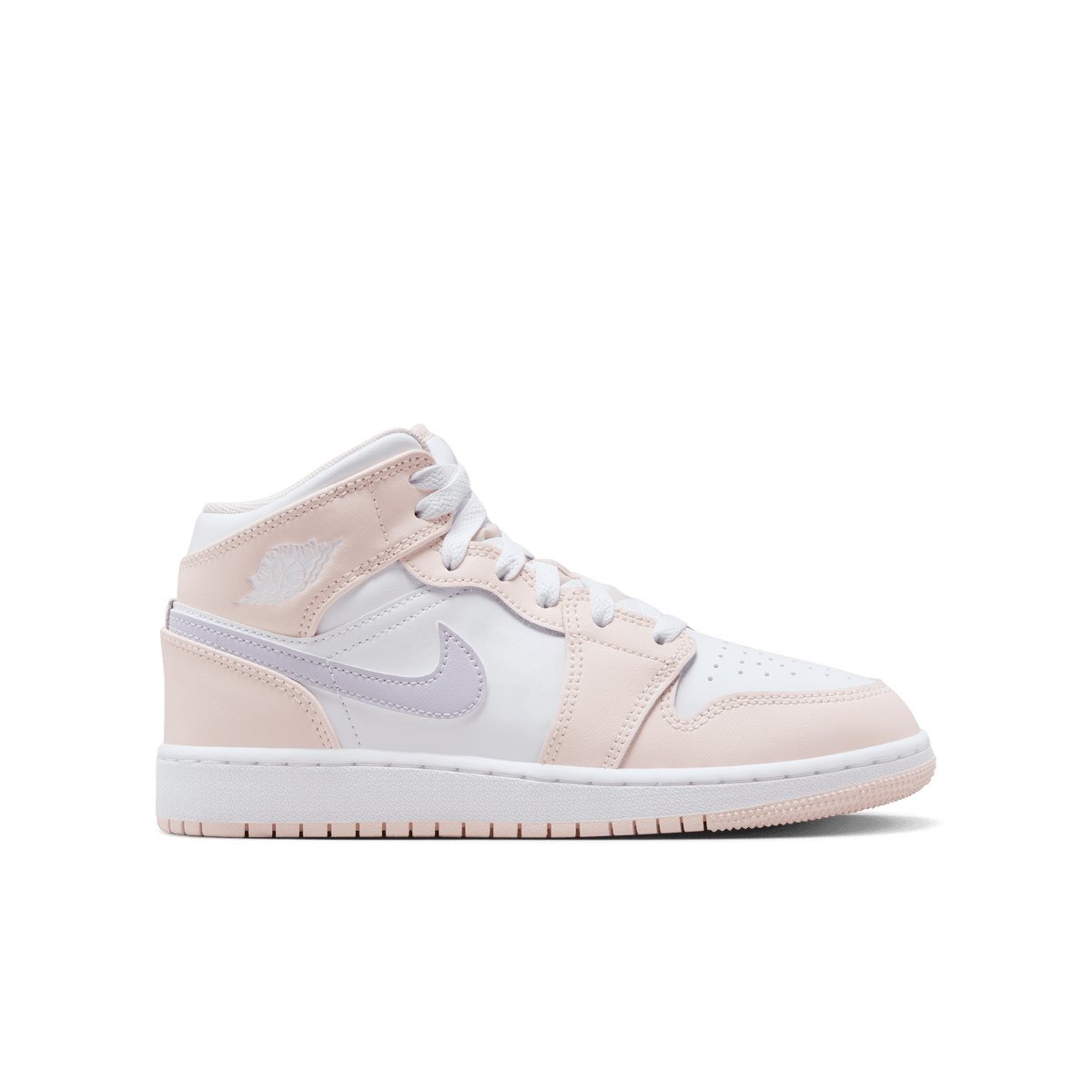 Jordan - Girl - GS Air Jordan 1 Mid - Pink Wash/Violet – Nohble