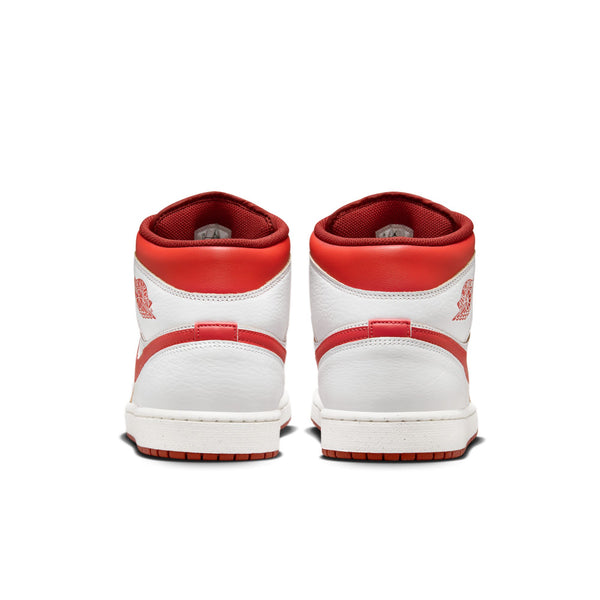 Jordan - Men - Air Jordan 1 Mid SE - White/Lobster Red