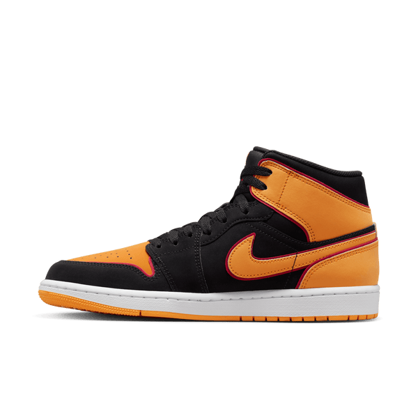 Jordan - Men - Air Jordan1 Mid SE - Black/Orange/White