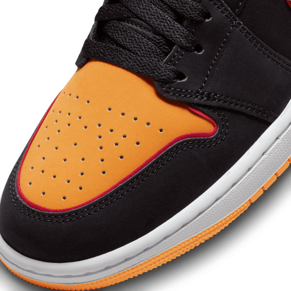 Jordan - Men - Air Jordan1 Mid SE - Black/Orange/White