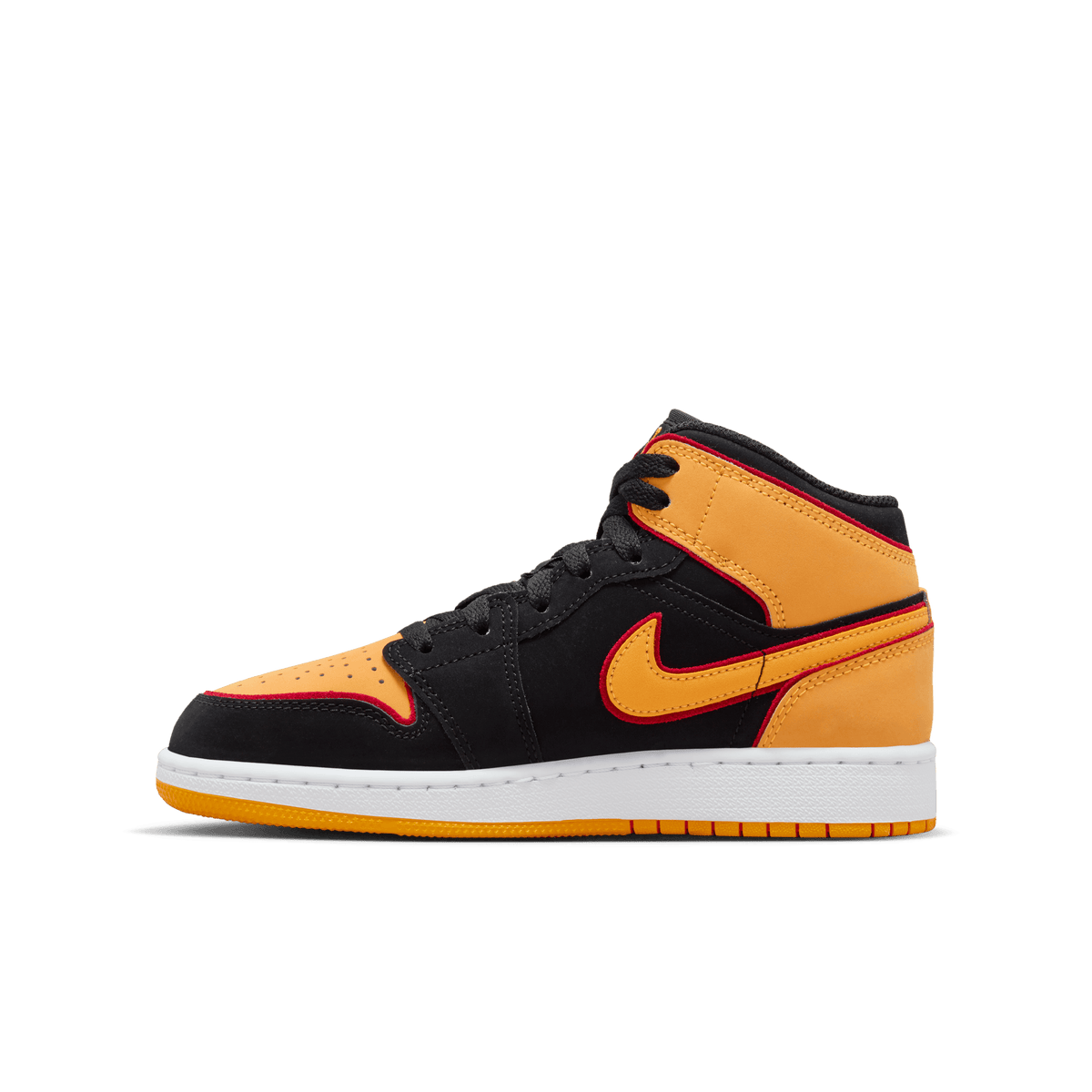 Jordan - Boy - GS Air Jordan 1 Mid SE - Black/Orange/White – Nohble