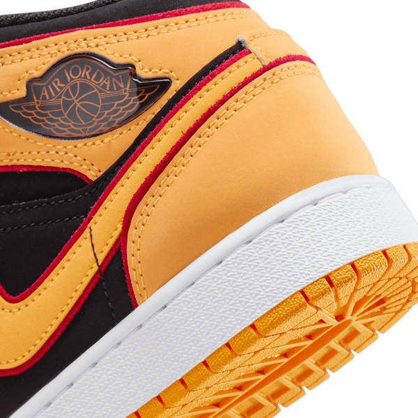 Jordan - Boy - GS Air Jordan 1 Mid SE - Black/Orange/White