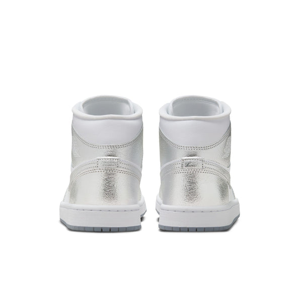 Jordan - Women - Air Jordan 1 Mid SE - White/Silver/Wolf Grey