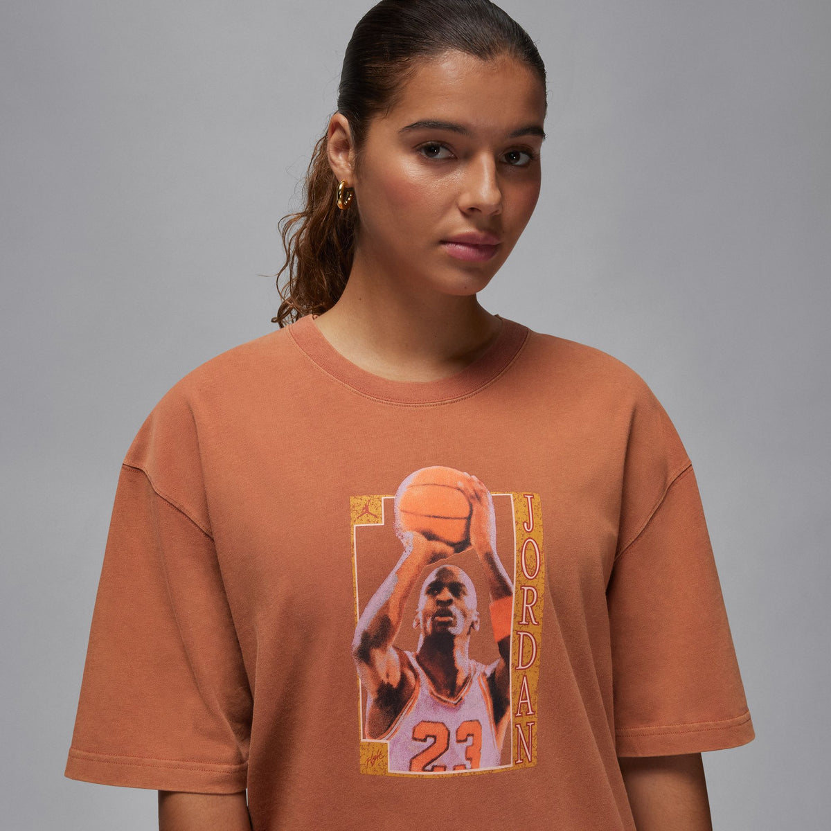 Tシャツ・カットソー COVERNAT Authentic Over Dying T-Shirt Peach Jordan - Women - Essential Graphic Oversized Tee - Dusty