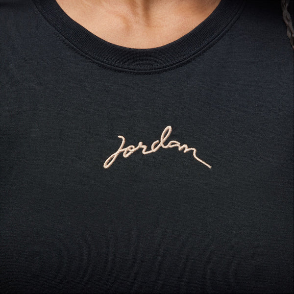 Jordan - Women - Slim Crop Tee - Black/Brown