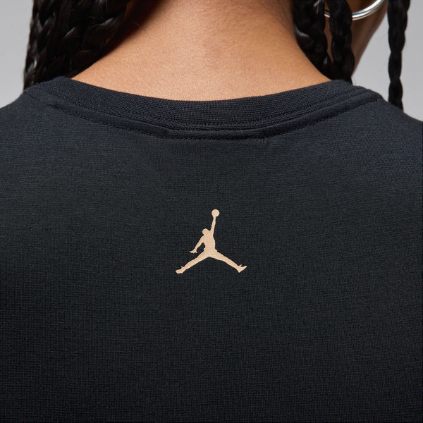Jordan - Women - Slim Crop Tee - Black/Brown