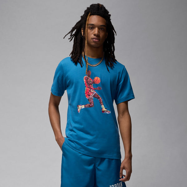Jordan - Men - Flight Short-Sleeve Tee - Blue/Black