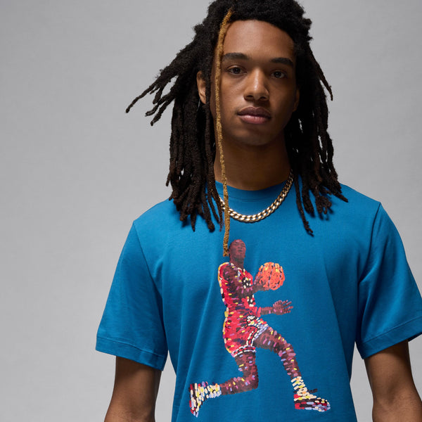 Jordan - Men - Flight Short-Sleeve Tee - Blue/Black