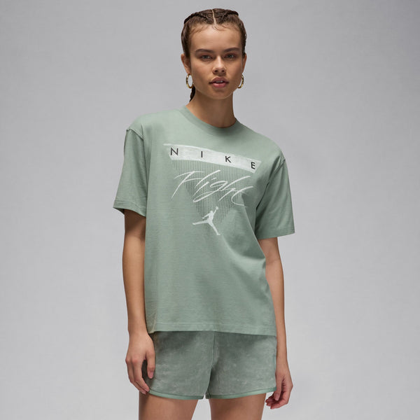 Jordan - Women - Classic Graphic Relaxed Tee - Jade Smoke/Barely Green