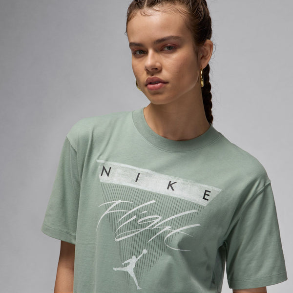 Jordan - Women - Classic Graphic Relaxed Tee - Jade Smoke/Barely Green