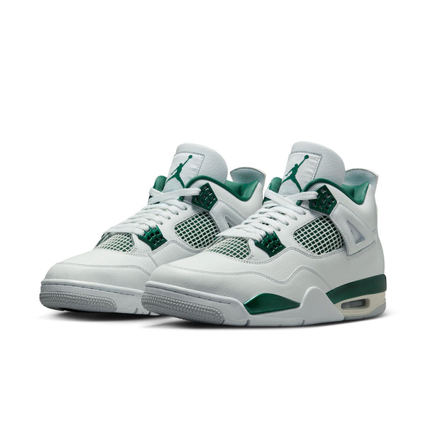 Jordan - Men - Retro 4 - White/Oxidized Green/Neutral Grey