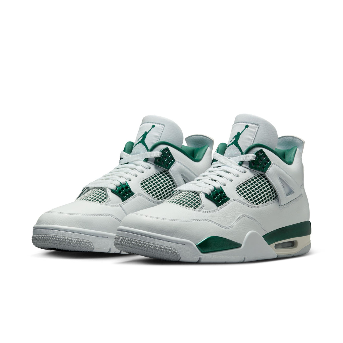 Jordan - Men - Retro 4 - White/Oxidized Green/Neutral Grey – Nohble