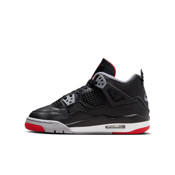 Jordan - Boy - GS Retro 4 - Black/Fire Red/Cement Grey