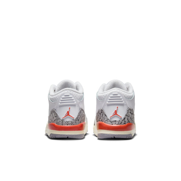 Jordan - Girl - TD Retro 3 - White/Cosmic Clay/Cement Grey - Release